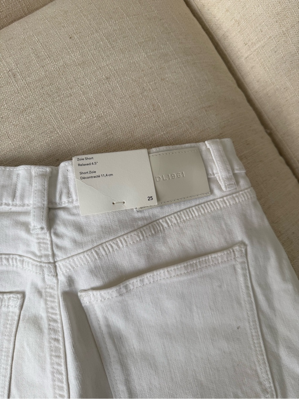 BNWT White Denim Shorts DL1961 - Picture 4 of 5
